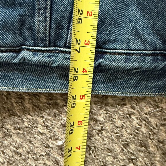 Levi's Sherpa Trucker Blue Jean Denim Jacket Mens Size 3XL Medium Wash - Picture 7 of 12